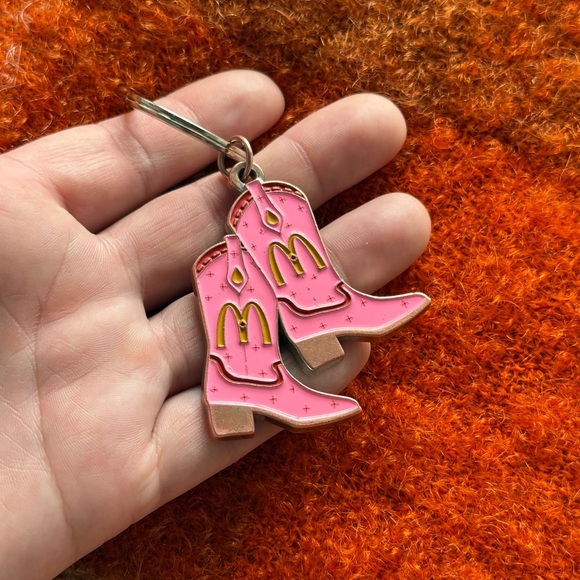 mc donalds Accessories - Mc Donalds 2025 Shania Twain McDonald's Pink Boot Collector Keychain